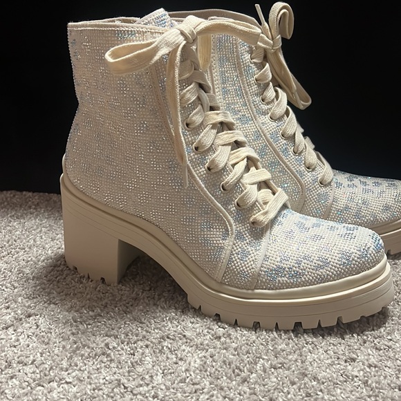 New with box Gianni Bini bright side cheetah rhinestone platform 9 - Picture 7 of 9